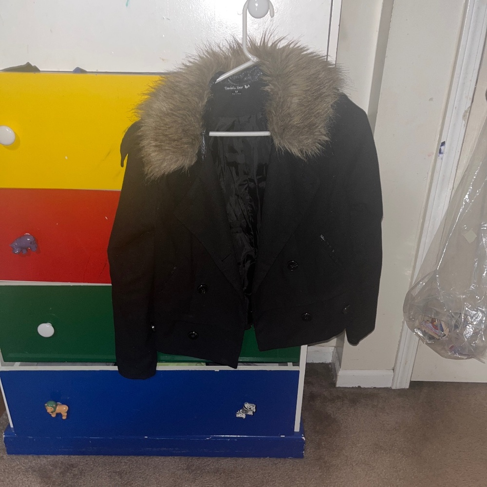 Double zero y2k fur coat